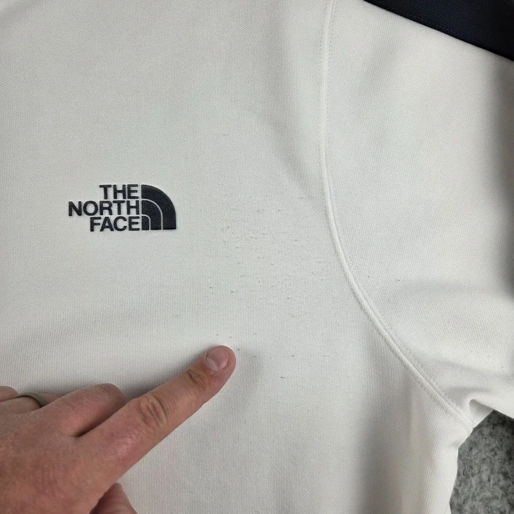 The North Face Track Jacket Mens 2XL White Full Zip Retro Y2K‎
